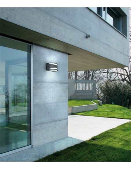 IP54 anthracite outdoor wall light - Ciclon - Dopo - Novolux