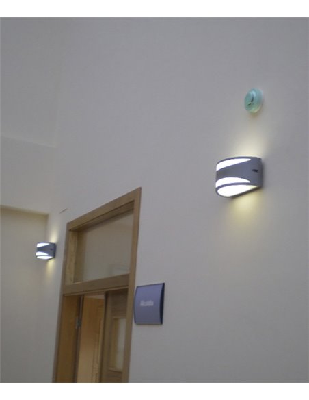 IP54 anthracite outdoor wall light - Ciclon - Dopo - Novolux