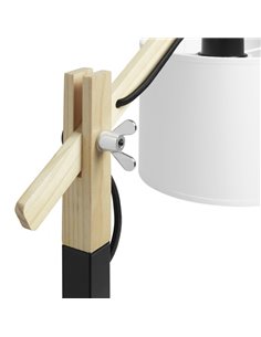Steel and wood table lamp - Britta - Exo - Novolux 2