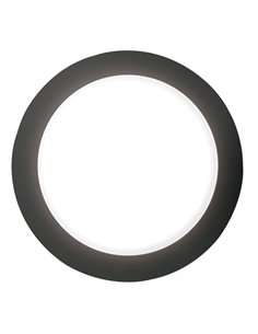 IP54 black aluminum outdoor wall light Ø 27,5 cm - Piro Dopo - Novolux Lighting