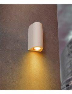 IP55 resin outdoor wall light in 3 finishes - Estel - Dopo - Novolux