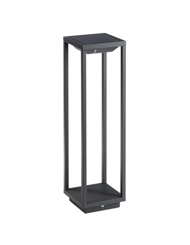 LED outdoor solar post light 50 cm - Solei - Dopo - Novolux