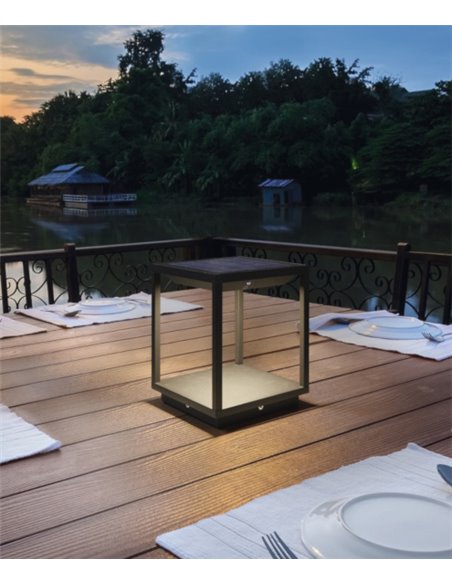 IP54 LED outdoor solar post light - Solei - Dopo - Novolux
