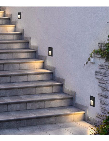 IP65 LED SMD outdoor recessed wall light - Lara - Dopo - Novolux