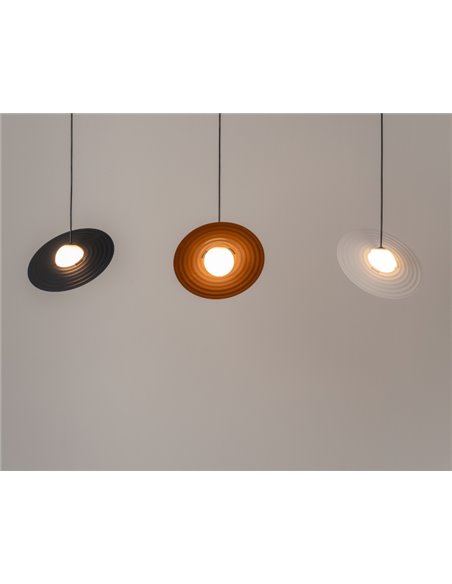 Symphony pendant light - Milan - Modern pendant lamp, Grey-Copper-Mink