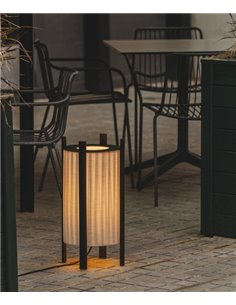 Rol floor lamp - Milano - Outdoor lamp IP54, Varnished iroko wood, 3 sizes 2