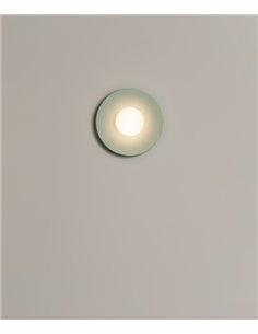 Lámpara colgante Artic - Milán - Pantalla cinta verde turquesa y crema, Ø 35/45/55 cm 2