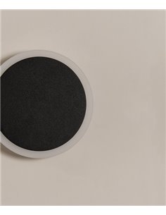 Aplique de pared Horizon - Milán - Lámpara de pared cortada a laser, Acero en latón/blanco, LED 2700K 2