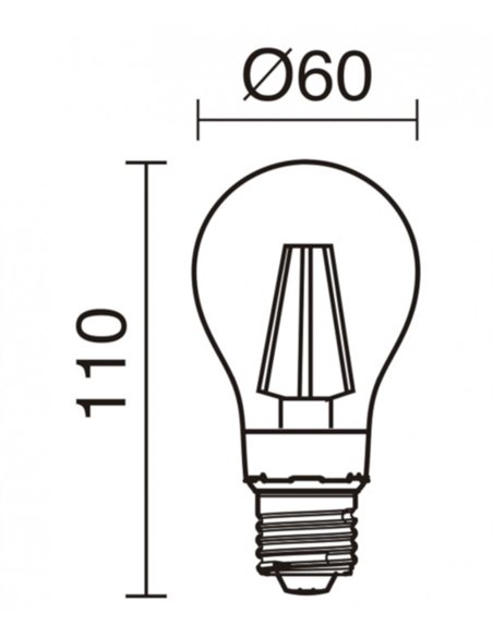 Bulb E27 6W 800lm in various colour temperatures - Novolux Lighting