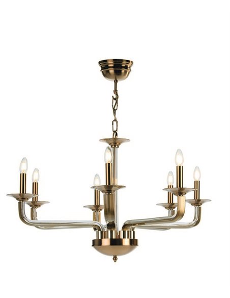 Ceiling light - Copenlamp - Gold pendant light, 7 lights