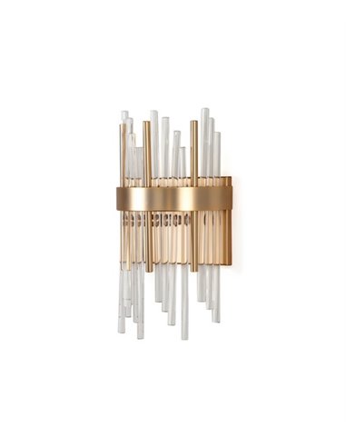 Wall light - Copenlamp - Satin chrome, 2 lights