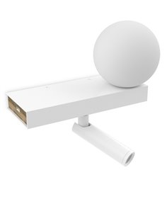 Aplique de pared Balance – Pujol – Lámpara de lectura, Tipo bola, Lector incluido