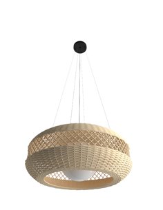 Colgante de techo Natural – Pujol – Lámpara de techo redonda, 2 tamaños, Lámpara de materiales naturales 2