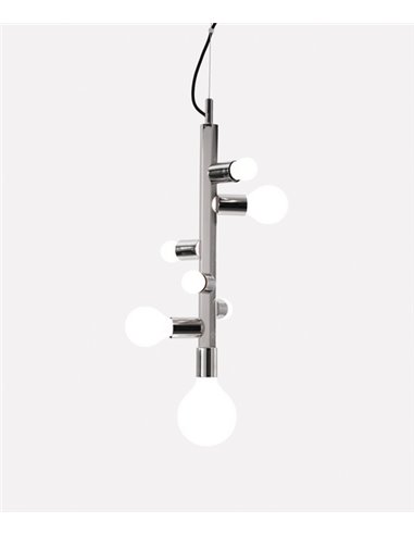 Party Pendant light - Foc - Ball Lamp, 7/10 lights, Metal chrome/gold/copper