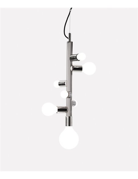 Party Pendant light - Foc - Ball Lamp, 7/10 lights, Metal chrome/gold/copper