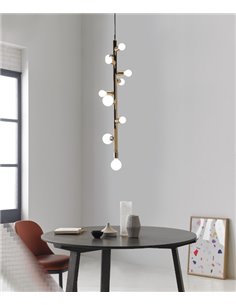 Party Pendant light - Foc - Ball Lamp, 7/10 lights, Metal chrome/gold/copper 2