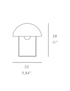 Coco table lamp - Foc - Minimalist lamp, Adjustable lampshade