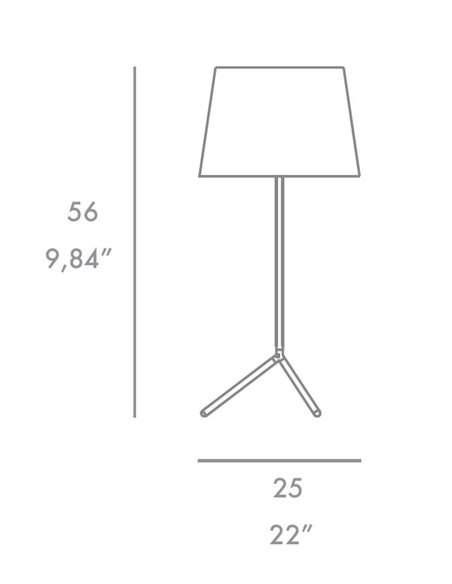 Minima table lamp – Foc – Minimalist lamp with tripod