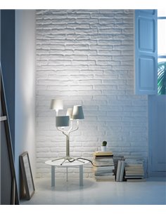 Tria table lamp – Foc – Modern fog blue light