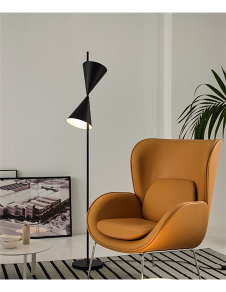 Cone floor lamp – Foc – Adjustable lampshade, Hight: 180 cm