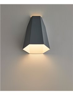 Maya wall light  – Foc – Decorative lamp, Blue/White Metal