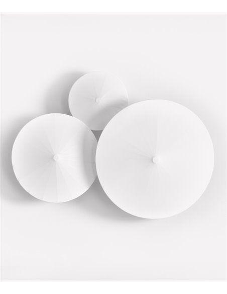 Raining Day wall light/ceiling light – Foc – White lamp, Metal+Lycra, 3 sizes