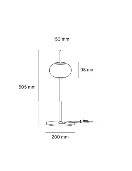 Lámpara de mesa Astros