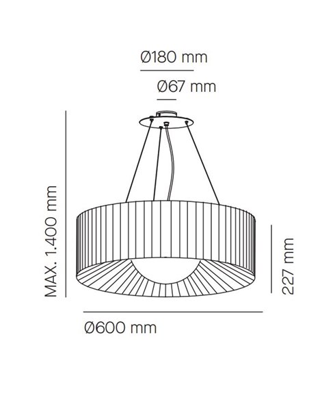 Colgante de techo Lap