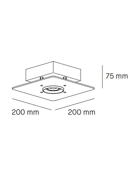 Plafón de techo Equal 1 