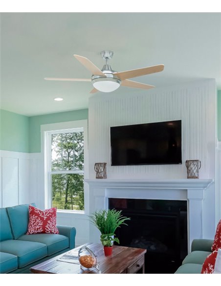 Ventilador de techo acabado madera haya 5 aspas – Vento – Exo – Novolux Lighting