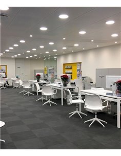 LED dimmable aluminum recessed light in 3 sizes IP 44 3000/4000K – Pandora – Indeluz - Novolux