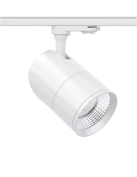 Aston three-phase track spotlight - Beneito & Faure - LED lamp with adjustable colour temperature: 2.700K / 3.200K / 4.000K