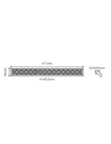 Tram 15 recessed ceiling light - Beneito & Faure - Tuya Technology, Adjustable colour temperature: 2.700K-6.000K