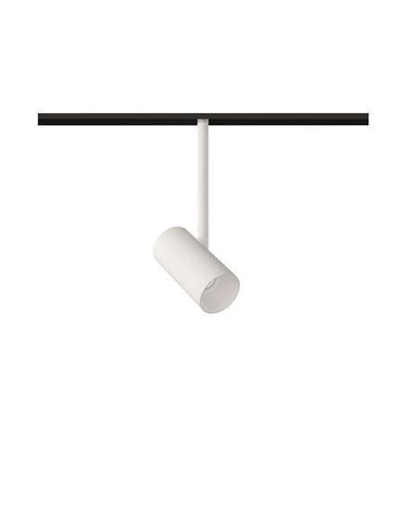 48V Dot track spotlight - Beneito & Faure - LED lamp 2700K/3000K, Adjustable head 355º, Finishes: white/black