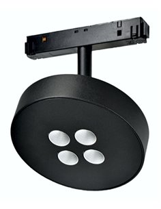 Cookie 48V magnetic track spotlight - Beneito & Faure - LED lamp 2700K or 3000K, Aluminium white or black 2