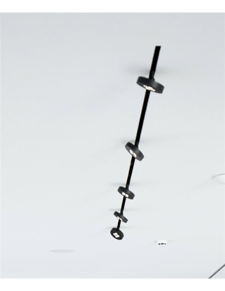 Cookie 48V magnetic track spotlight - Beneito & Faure - LED lamp 2700K or 3000K, Aluminium white or black