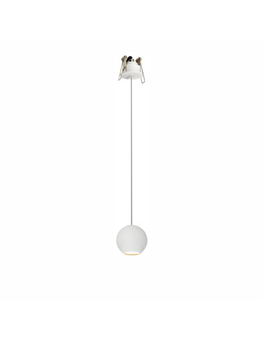 Bora recessed pendant light - Beneito & Faure - LED lamp 2700K/3000K, Ø 7 cm