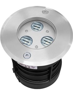 Sigma recessed downlight - Beneito & Faure - Outdoor LED light 3000K IP65, Stainless steel, Dimensions: Ø 10 cm, Ø 21 cm 2