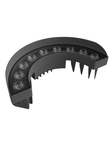 Signal floor lamp - Beneito & Faure - Outdoor spotlight LED 3000K, Aluminium dark grey