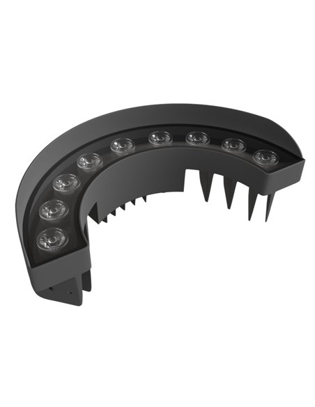 Signal floor lamp - Beneito & Faure - Outdoor spotlight LED 3000K, Aluminium dark grey