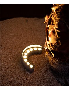 Signal floor lamp - Beneito & Faure - Outdoor spotlight LED 3000K, Aluminium dark grey