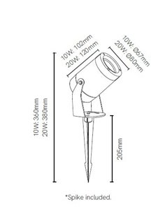 Sair outdoor stake light - Beneito & Faure - Garden lighting, Made of white or black aluminium
