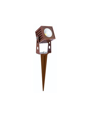 Zas Square outdoor floor lamp - Beneito & Faure - Modern LED 3000K stake, garden light