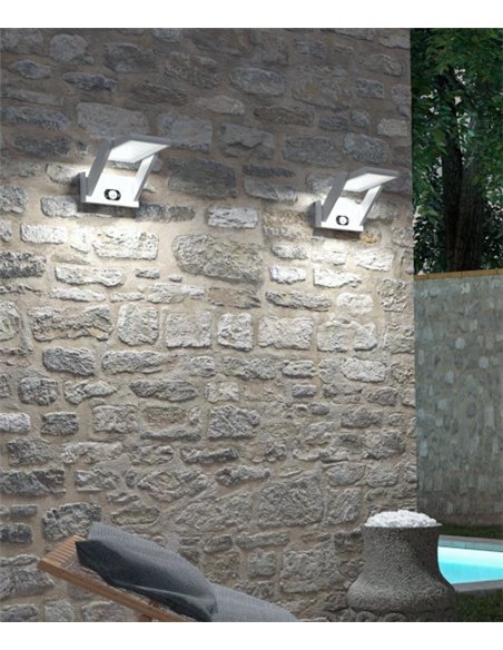 Proa solar wall light - Beneito & Faure - LED light 4000K, IP54