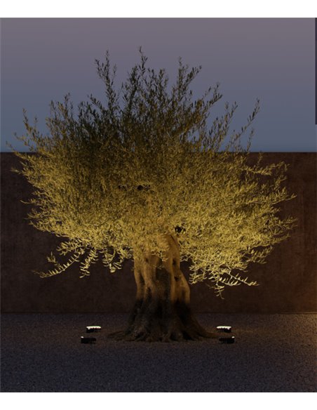 Signal floor lamp - Beneito & Faure - Outdoor spotlight LED 3000K, Aluminium dark grey