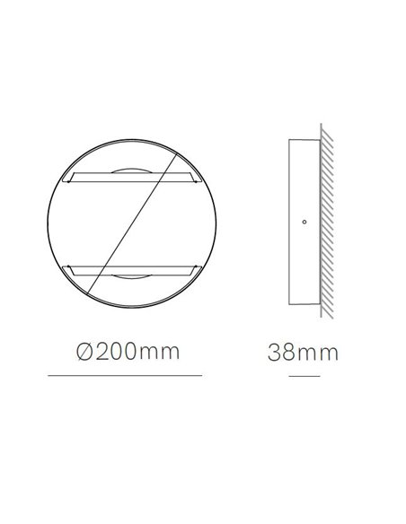 Clos 16W wall or floor lamp - Beneito & Faure - LED outdoor lamp, Dimmable colour temperature: 3.000K / 4.000K / 5.000K