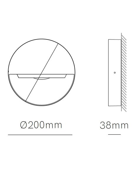 Clos 8W wall or floor lamp - Beneito & Faure - LED outdoor lamp, Dimmable colour temperature: 3.000K / 4.000K / 5.000K