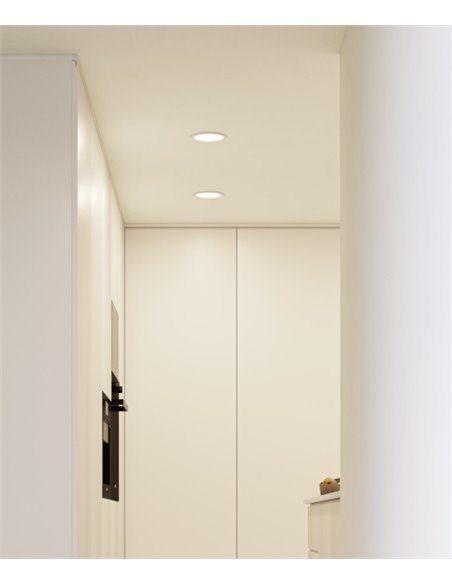 Noi recessed downlight - Beneito & Faure - Round LED downlight 3000K/4000K, Dimmable, Ø 15 cm