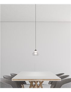 Ark pendant light - Beneito & Faure - Ceiling lamp LED 2700K/3000K, Transparent shade