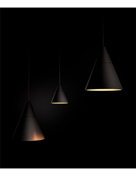 Zoe recessed pendant light - Beneito & Faure - LED ceiling light 2700K/3000K, Aluminium white or black